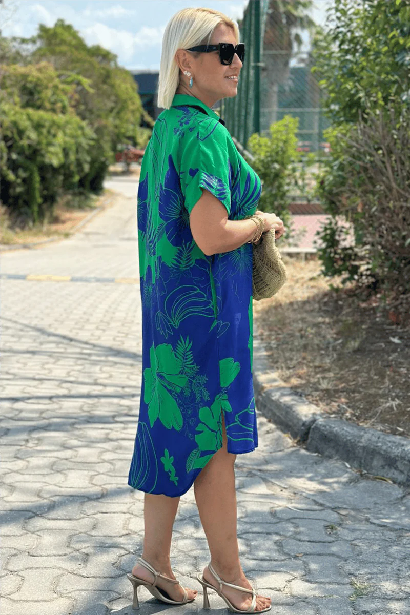 Leona - Bloemenprint Jurk