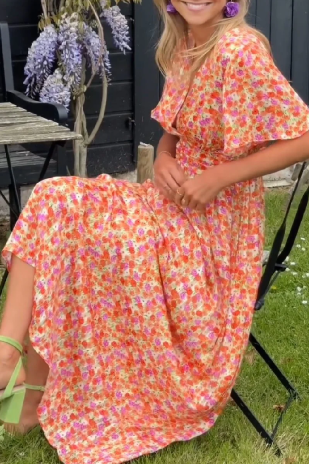 Lara - Maxi-Jurk met Bloemenpatroon