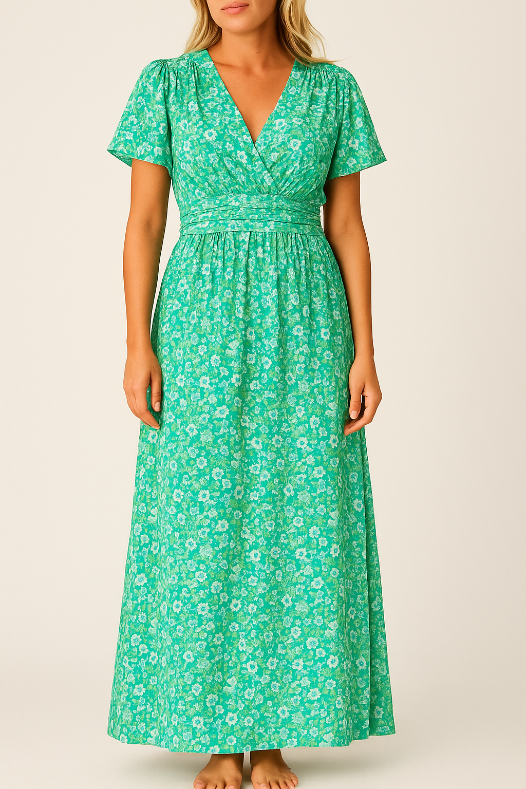 Lara - Maxi-Jurk met Bloemenpatroon