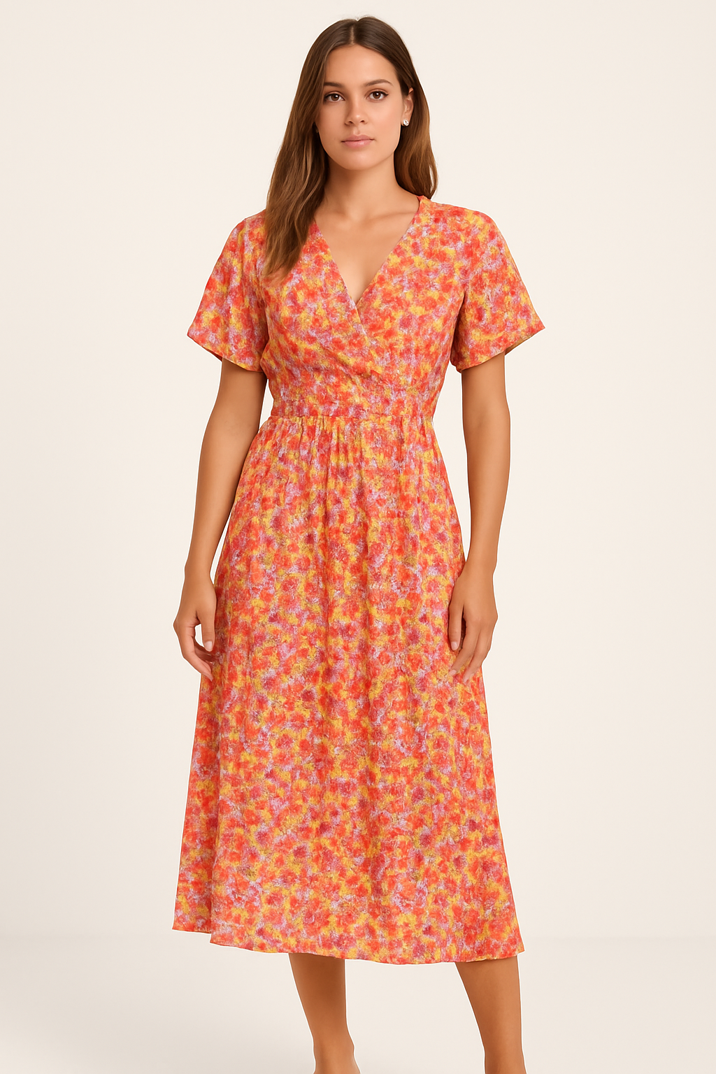 Lara - Maxi-Jurk met Bloemenpatroon