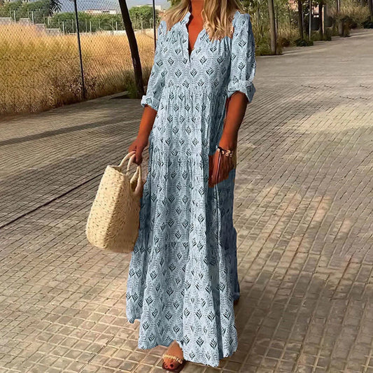 Fiona - Boho Maxi-Jurk