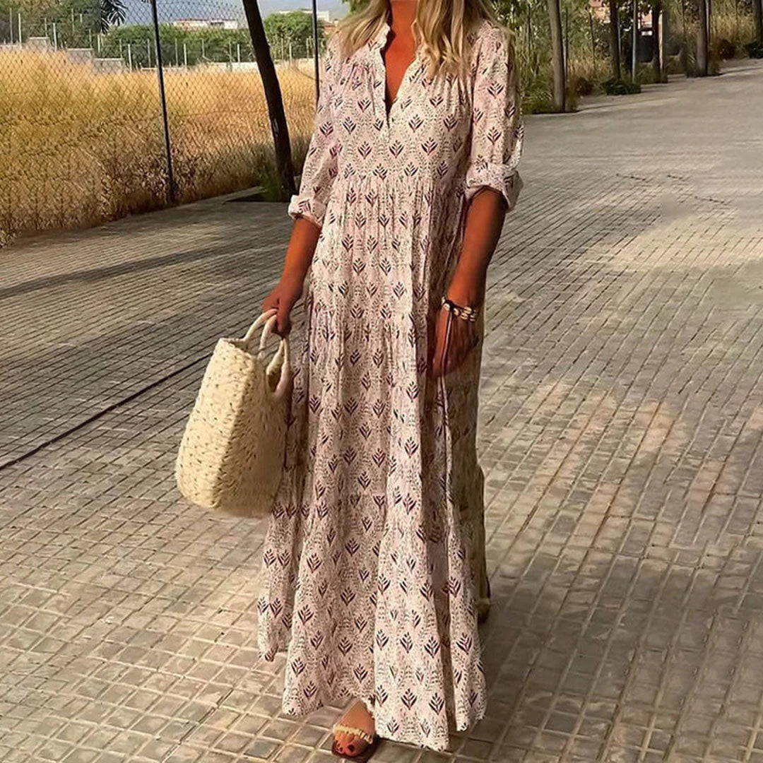 Fiona - Boho Maxi-Jurk