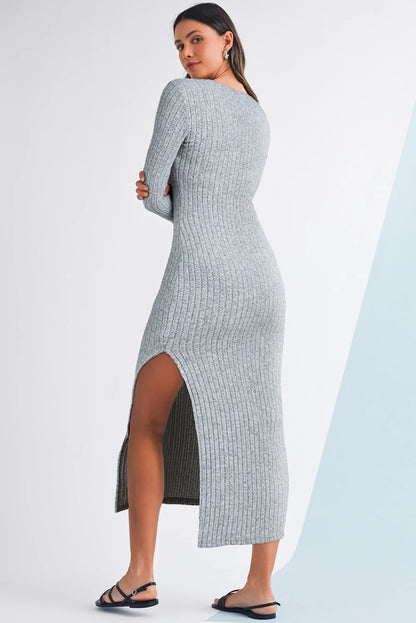 Mackenzie - Gebreide Midi-Jurk
