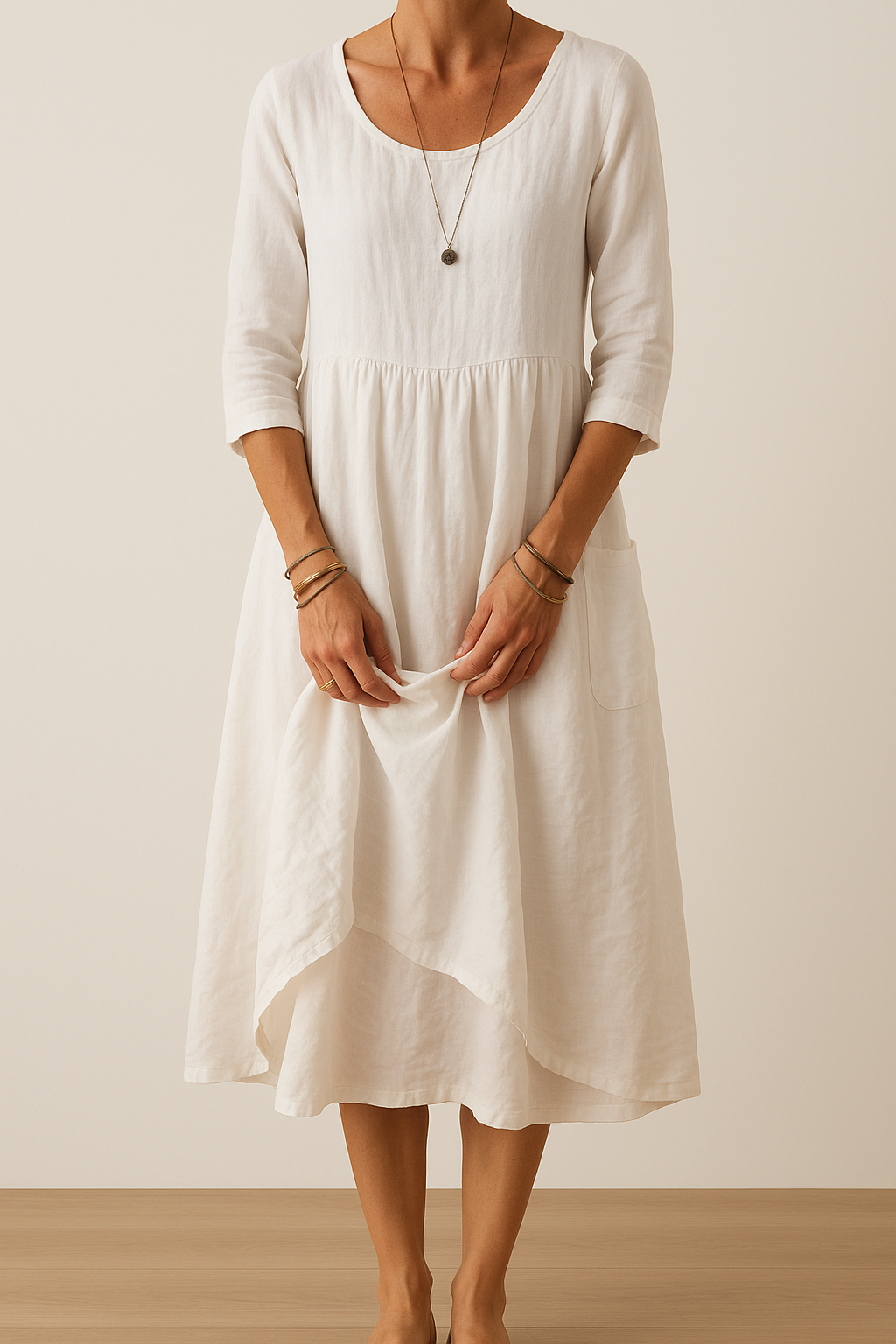 Mona - Vintage Maxi-Jurk
