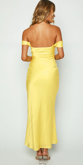 Rosalia - Elegante off-the-shoulder jurk
