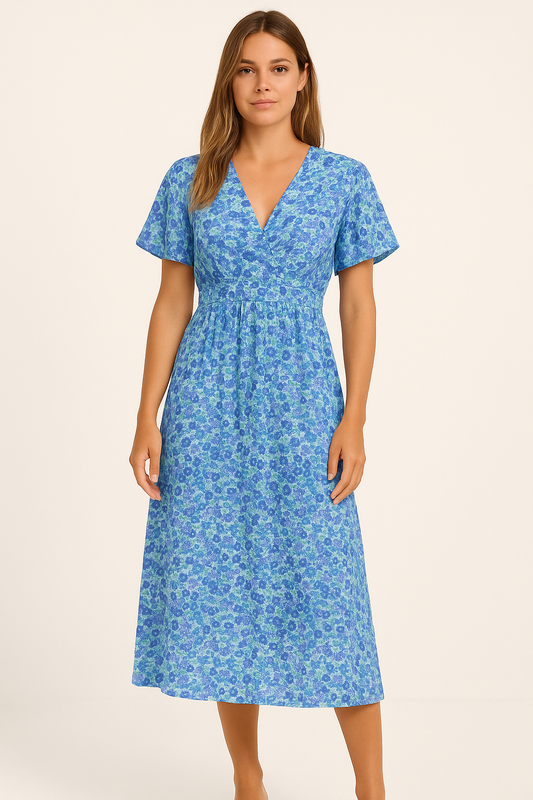 Lara - Maxi-Jurk met Bloemenpatroon