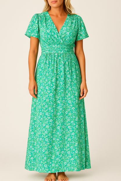 Lara - Maxi-Jurk met Bloemenpatroon