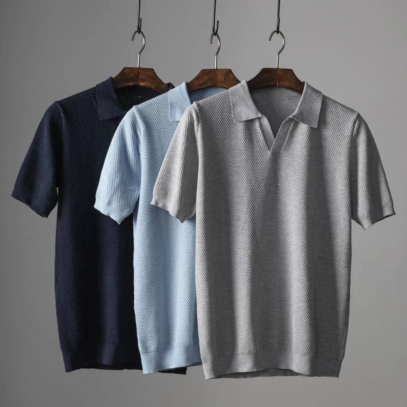 Tom Harley - Knitted polo shirt for men